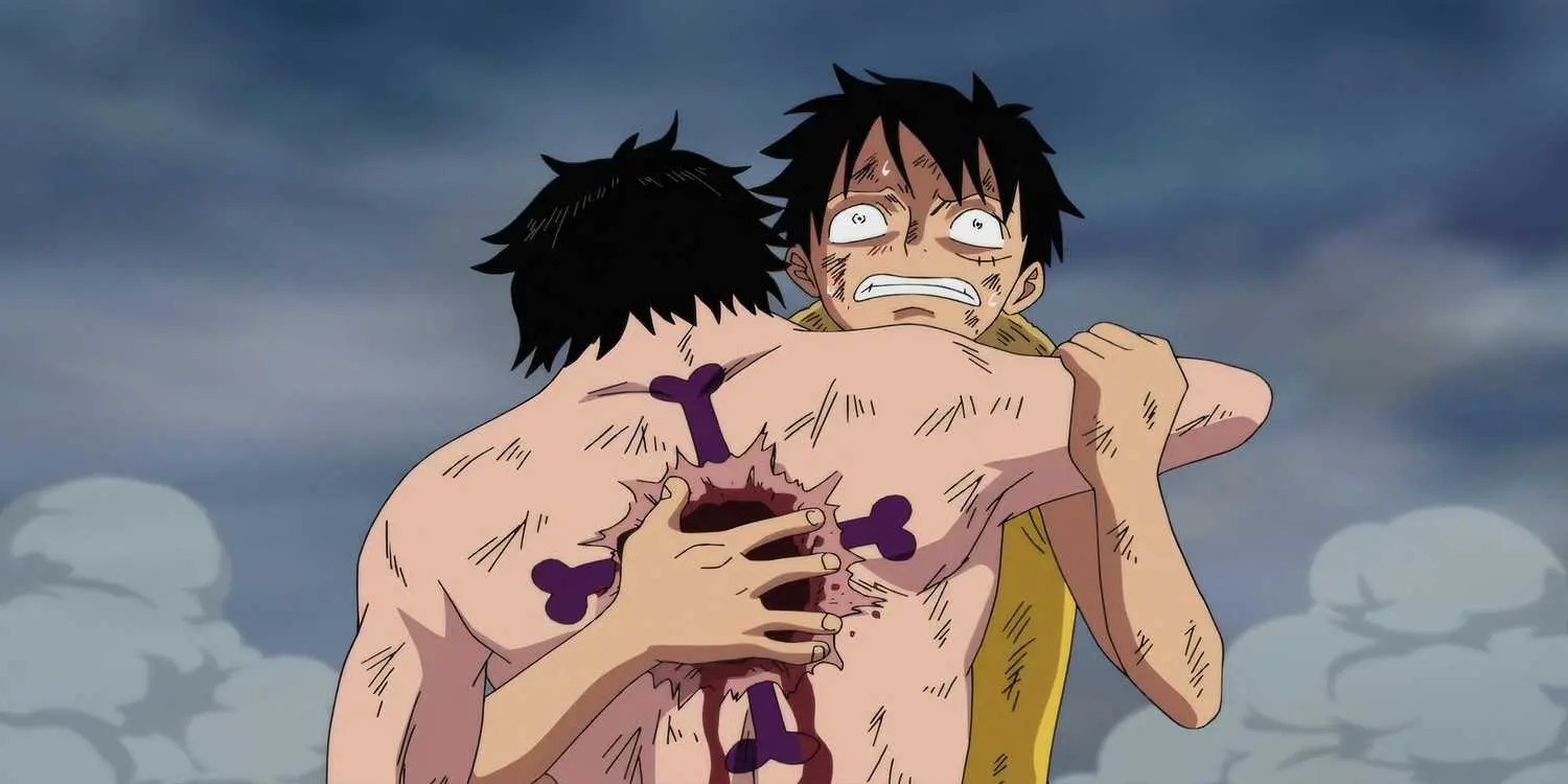 Luffy and Ace in One Piece Episode 483