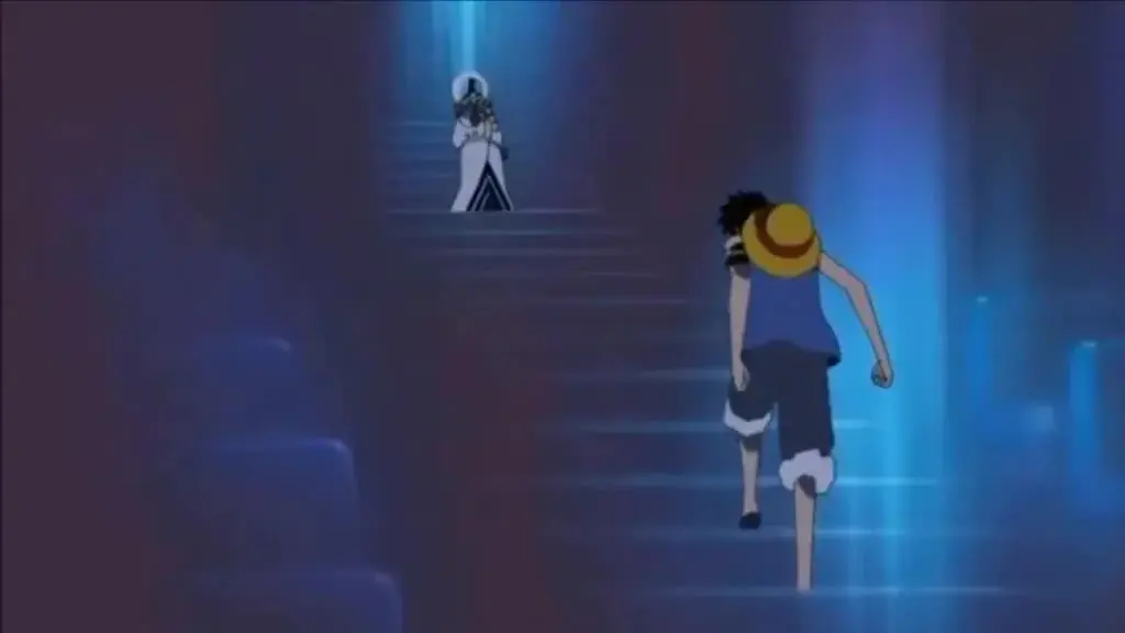 Luffy punches Saint Charlos