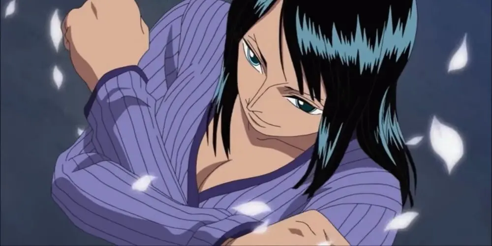 Robin grabbing Franky's treasure