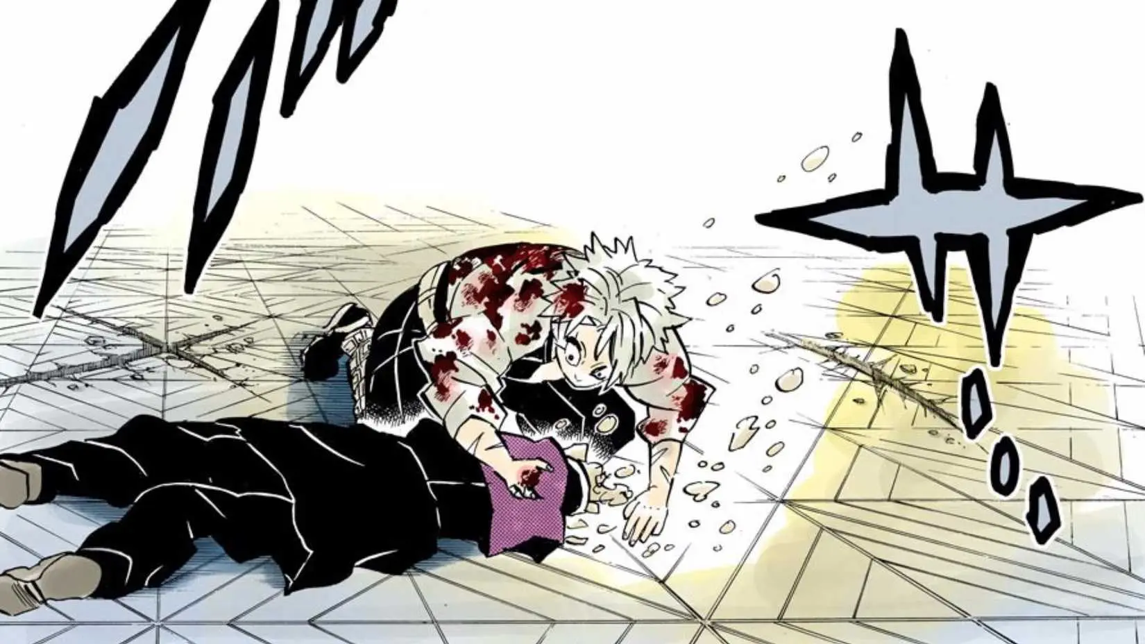 Sanemi cries as Genya disappears before him