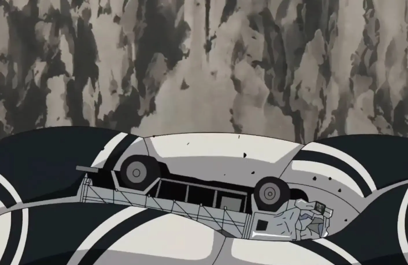 Scene from Detective Conan episode showing truck and ball