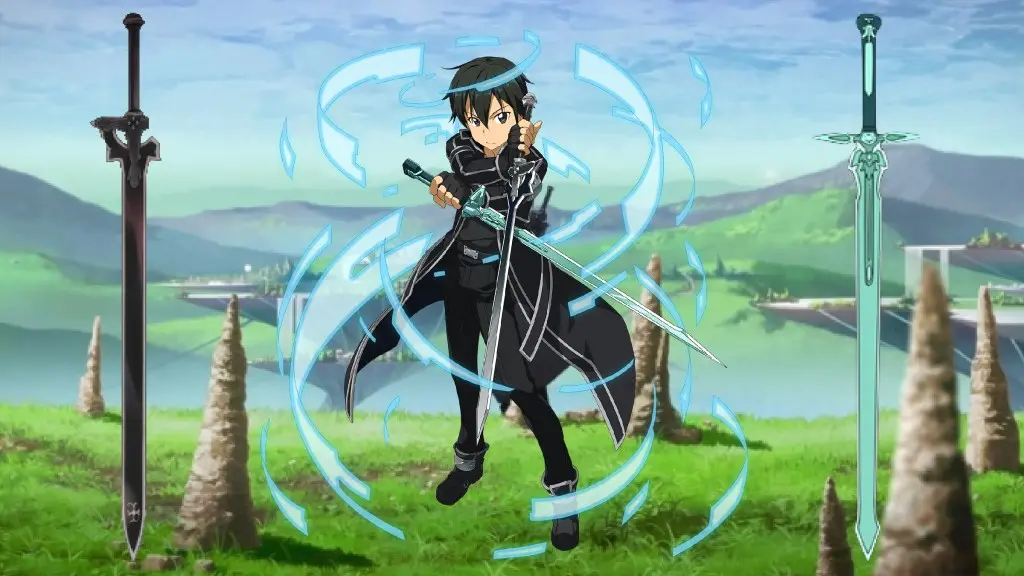 Elucidator and Dark Repulser swords from Sword Art Online