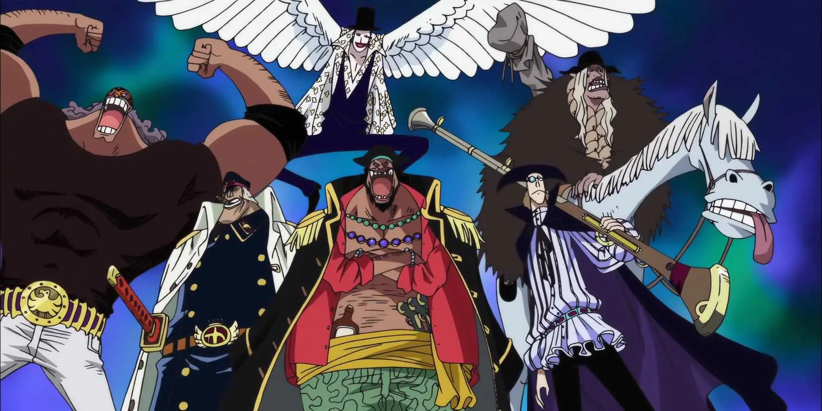 Blackbeard Pirates in One Piece anime opening