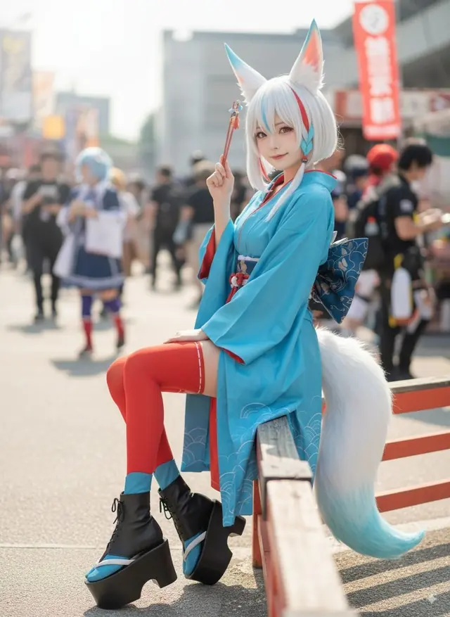 Full-body AI cosplay transformation
