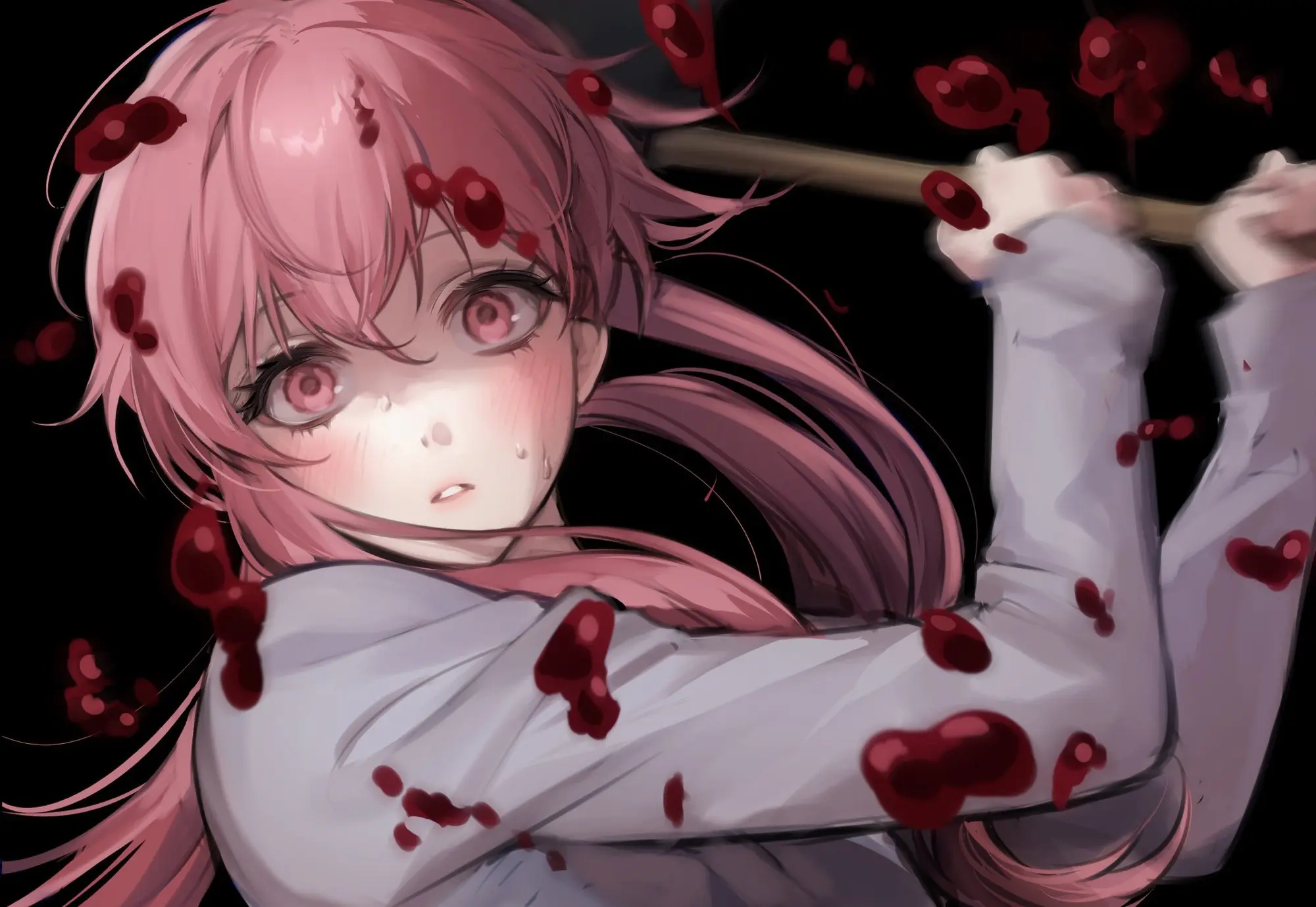 Yuno Gasai holding her Future Diary