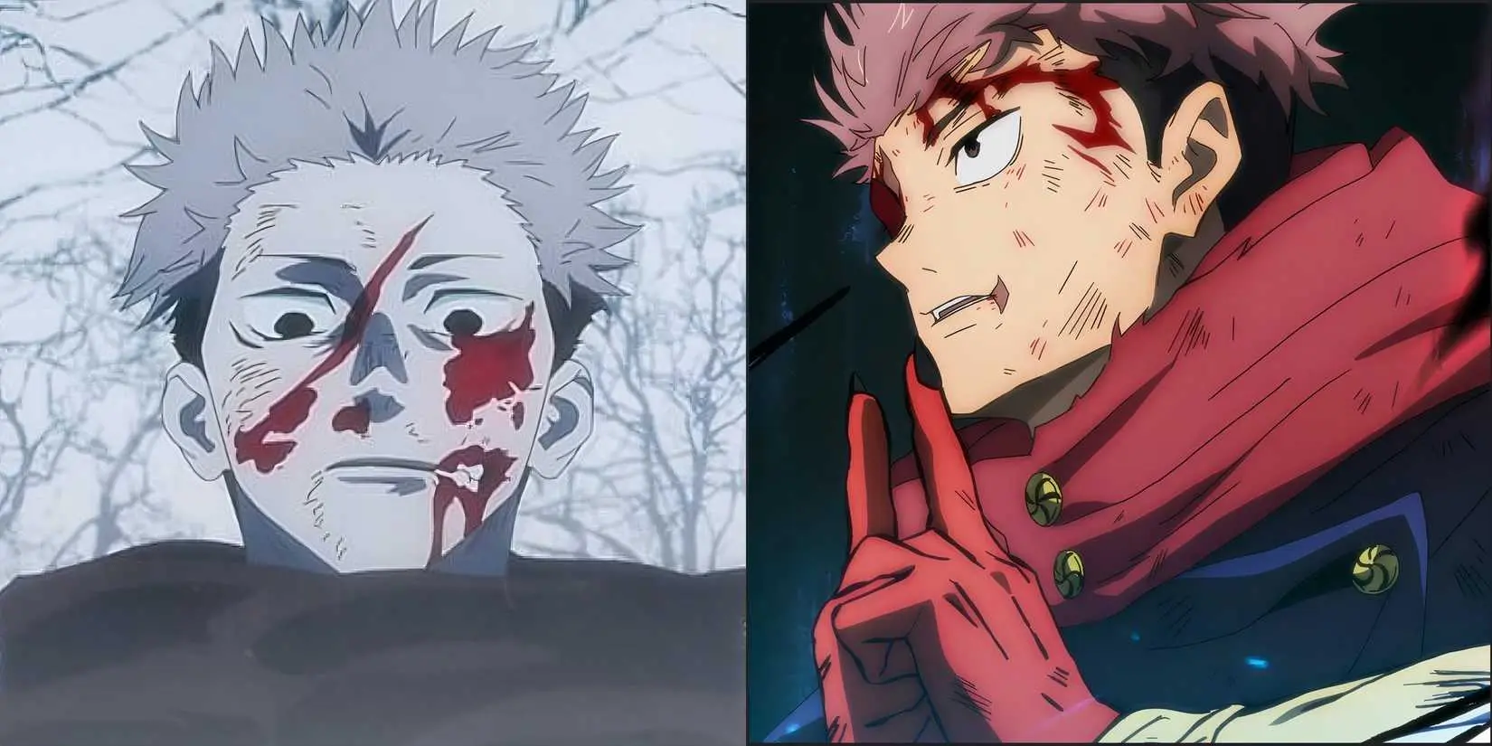 Yuji Itadori using Domain Expansion in Jujutsu Kaisen
