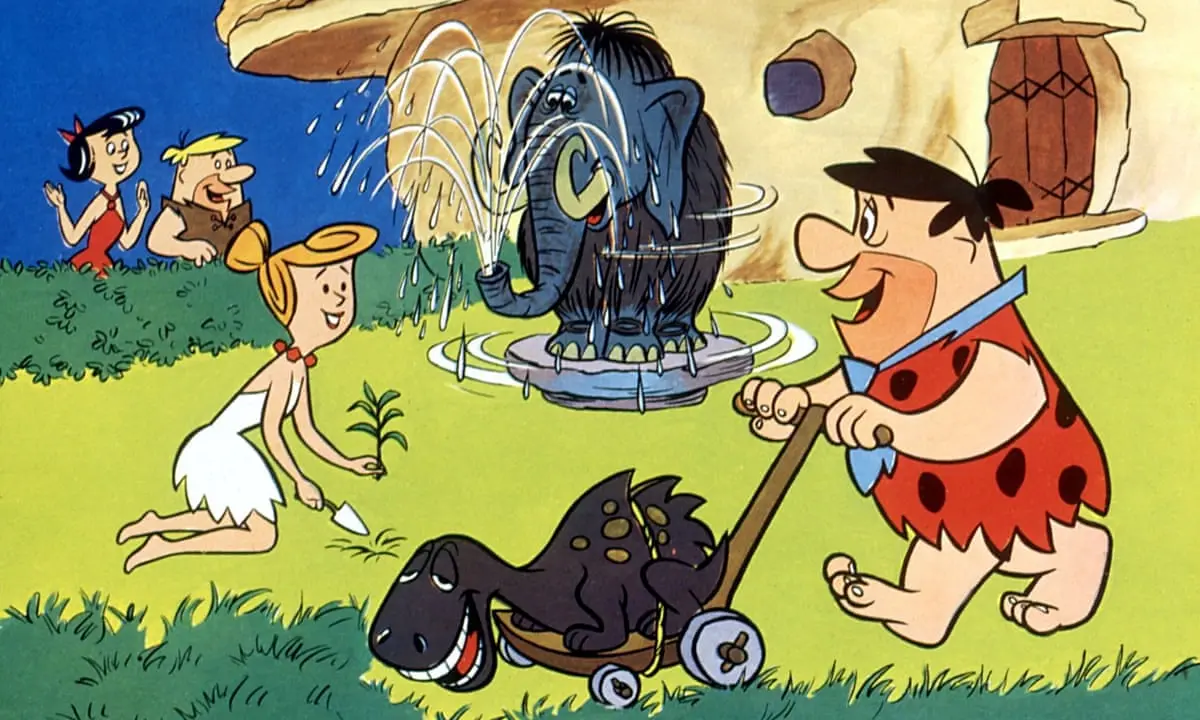 The Flintstones family and neighbors