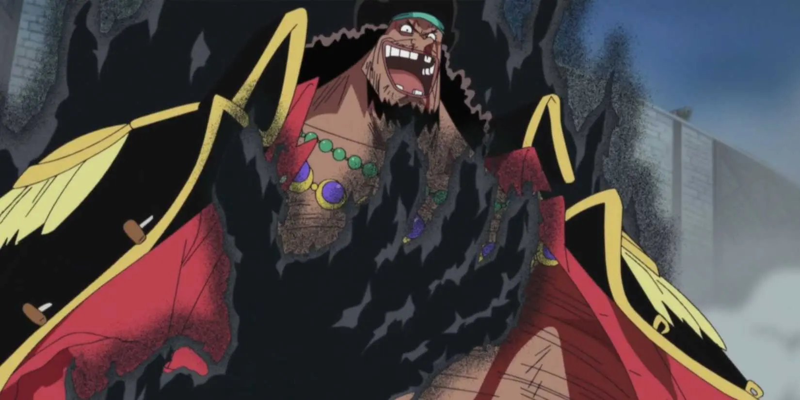 Blackbeard summons darkness in his hand