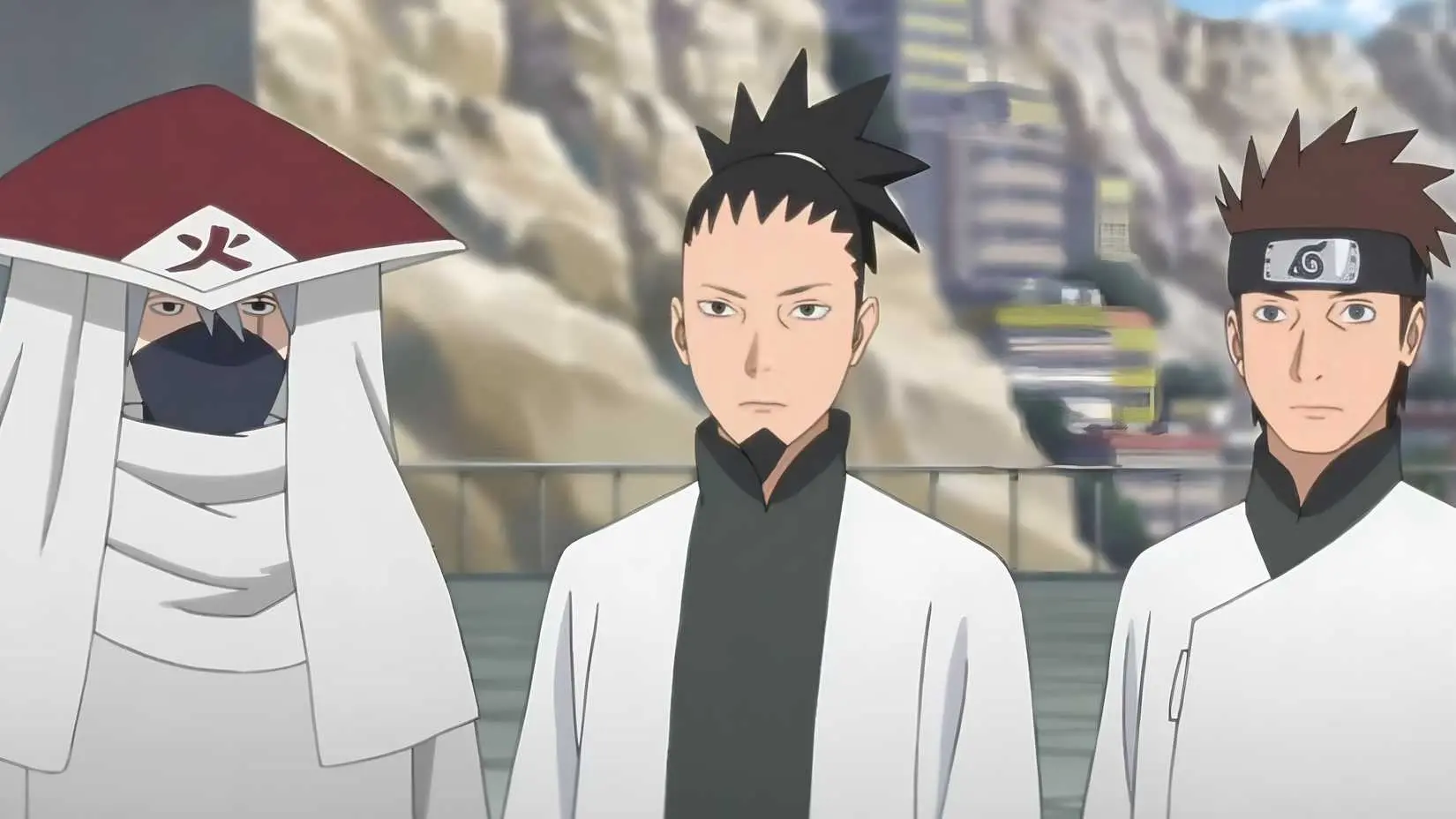 Boruto manga Shikamaru and Kakashi