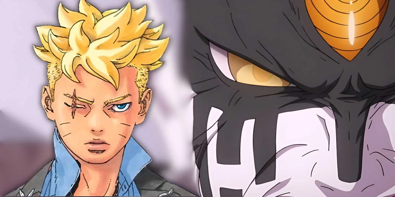 Boruto and Momoshiki Otsutsuki