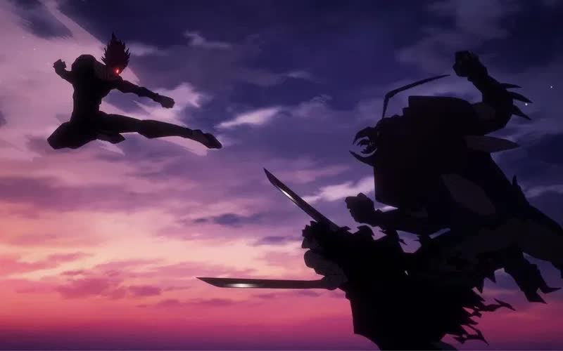 Garou fighting in One-Punch Man Season 3 Episode 3