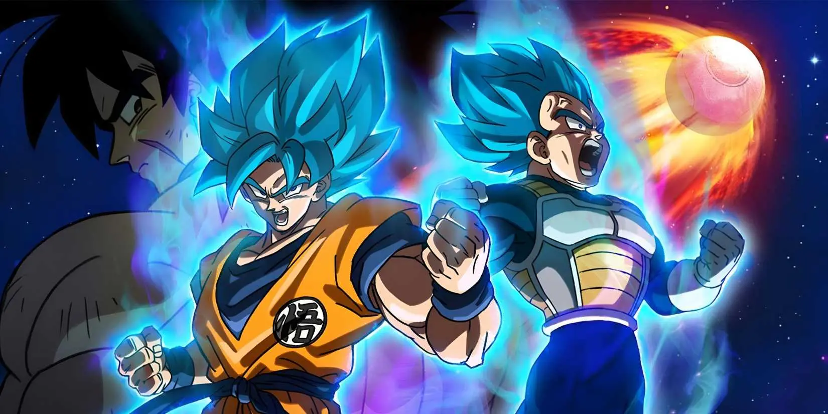Goku and Vegeta in Dragon Ball Super: Broly movie