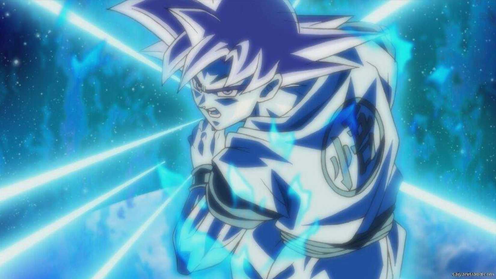 Goku performing Kamehameha