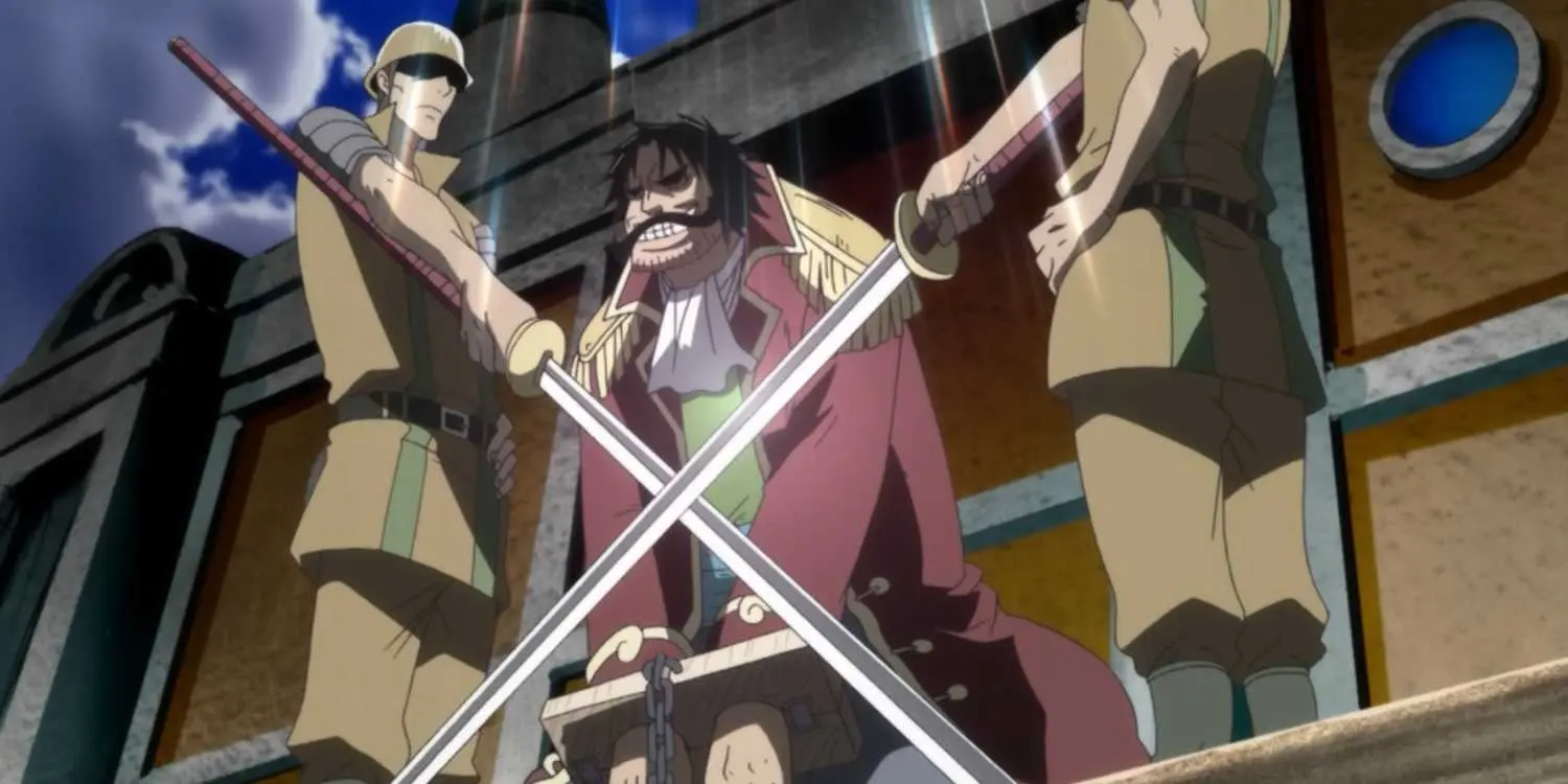 Gol D. Roger's execution scene