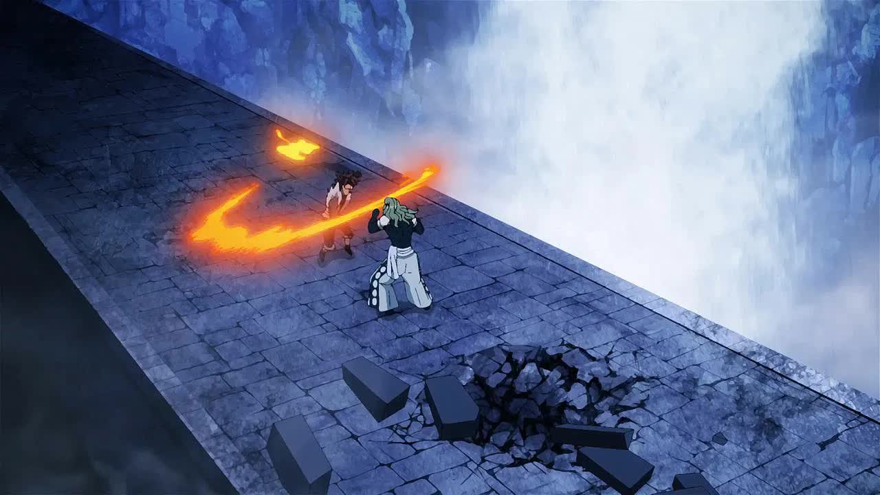 Hellfire vs Gale battle in One-Punch Man Season 3 Episode 3