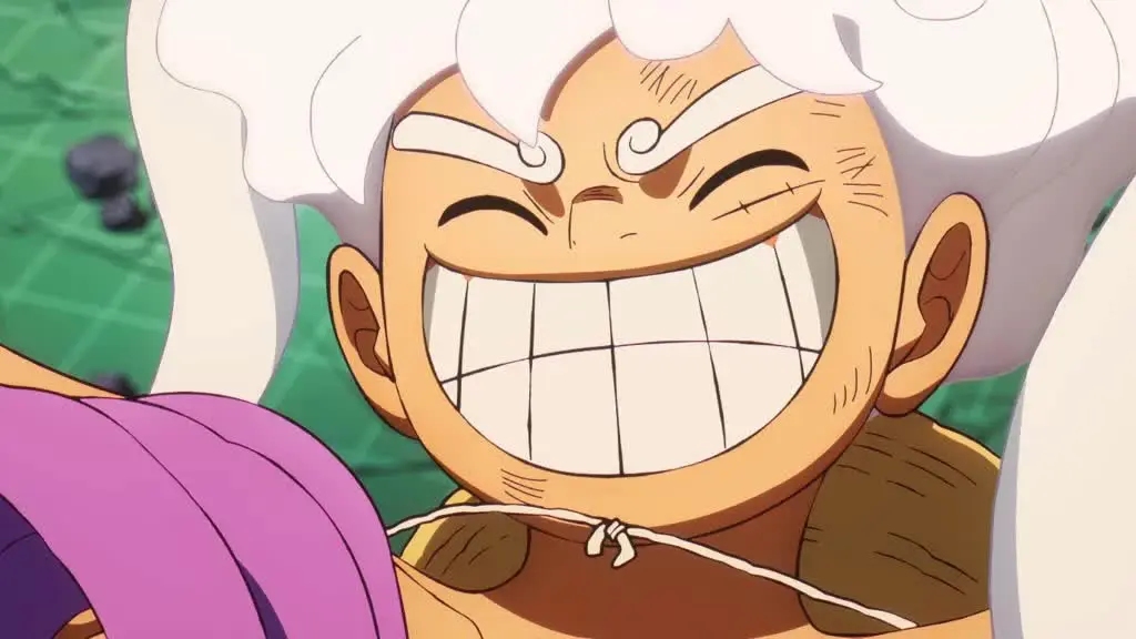 Luffy in Gear 5 form in One Piece anime