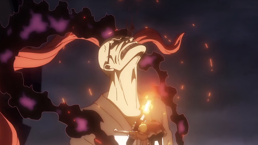 Sanji confronting Ethanbaron V. Nusjuro in One Piece episode 1147