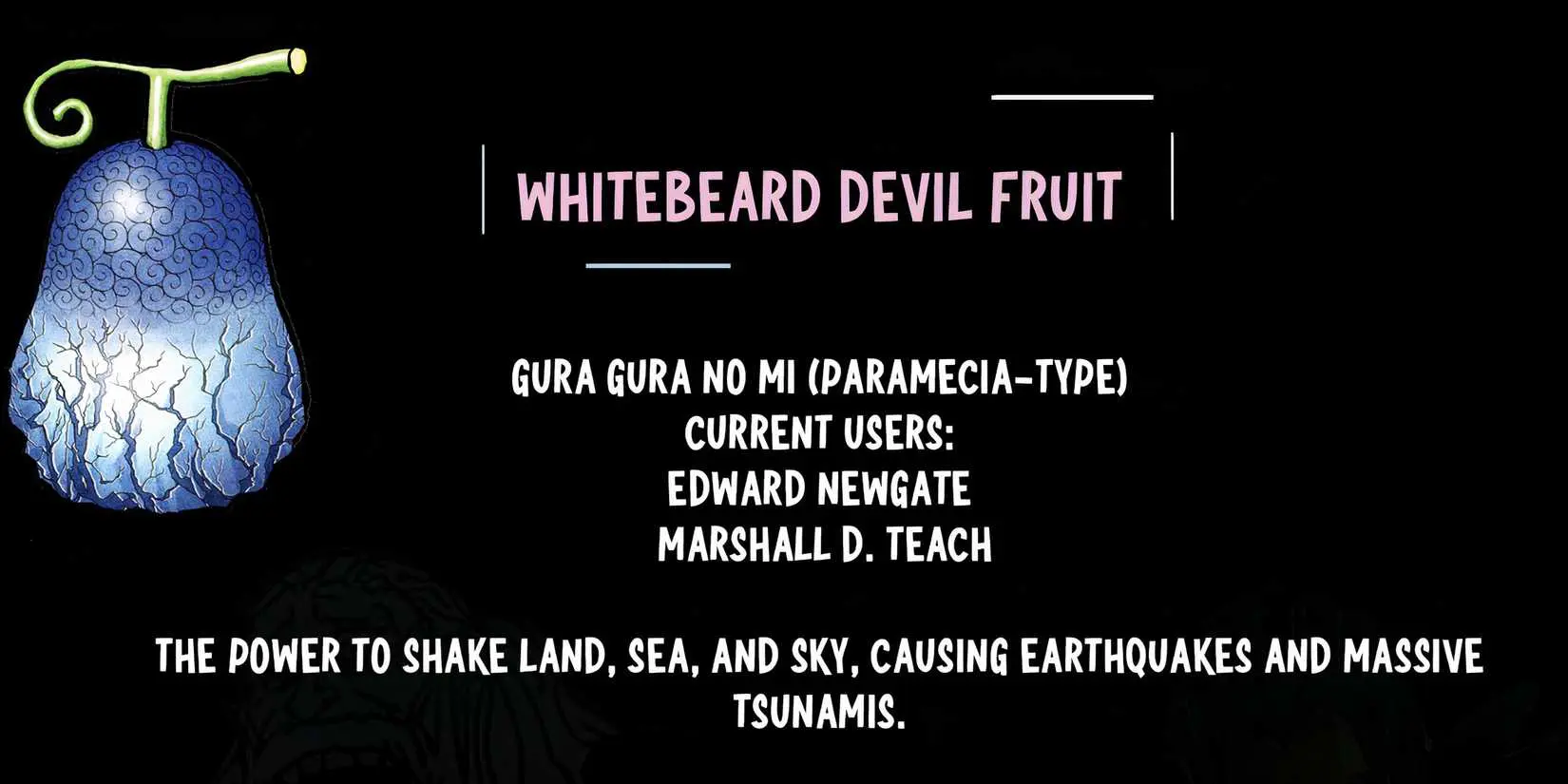 Close-up of Whitebeard's Devil Fruit design