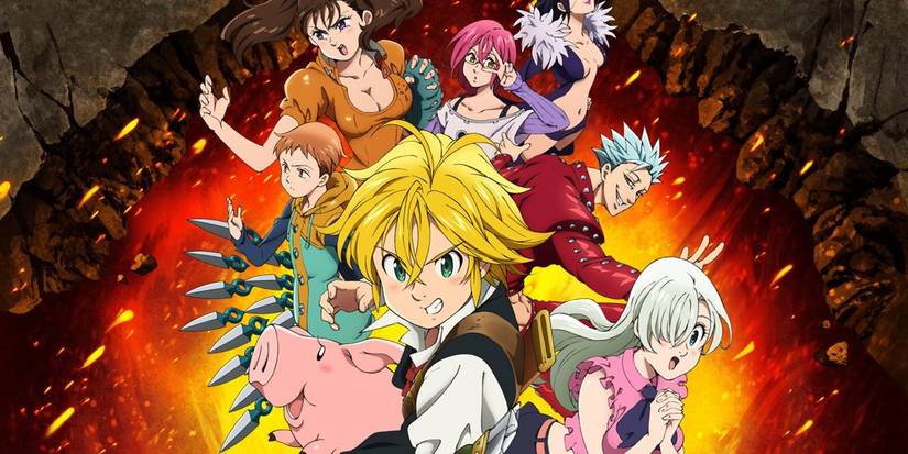 The cast of The Seven Deadly Sins