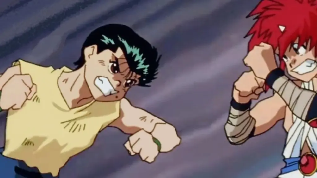 Yu Yu Hakusho Yusuke vs Jin battle
