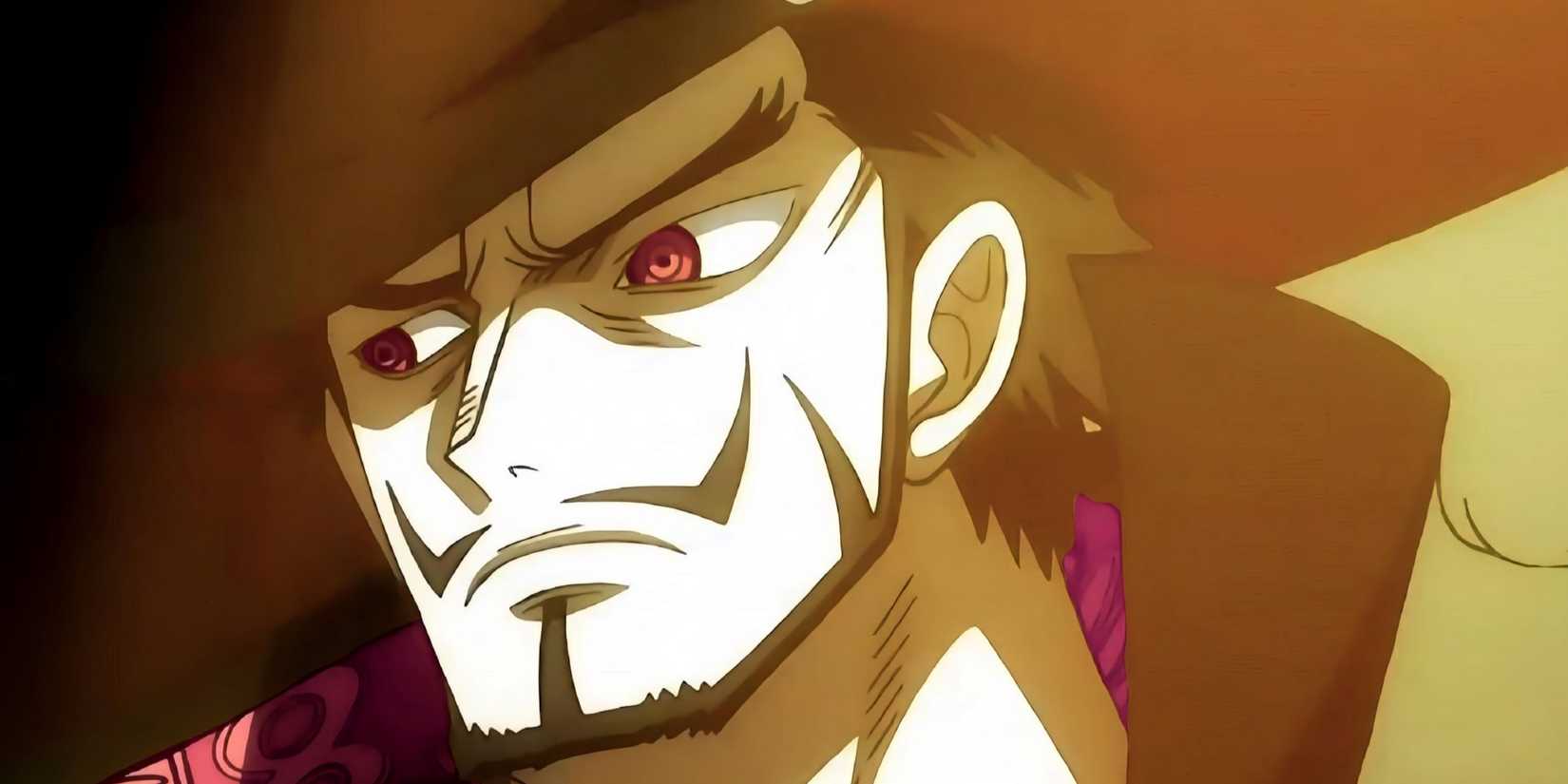 Zoro preparing to fight Mihawk in One Piece