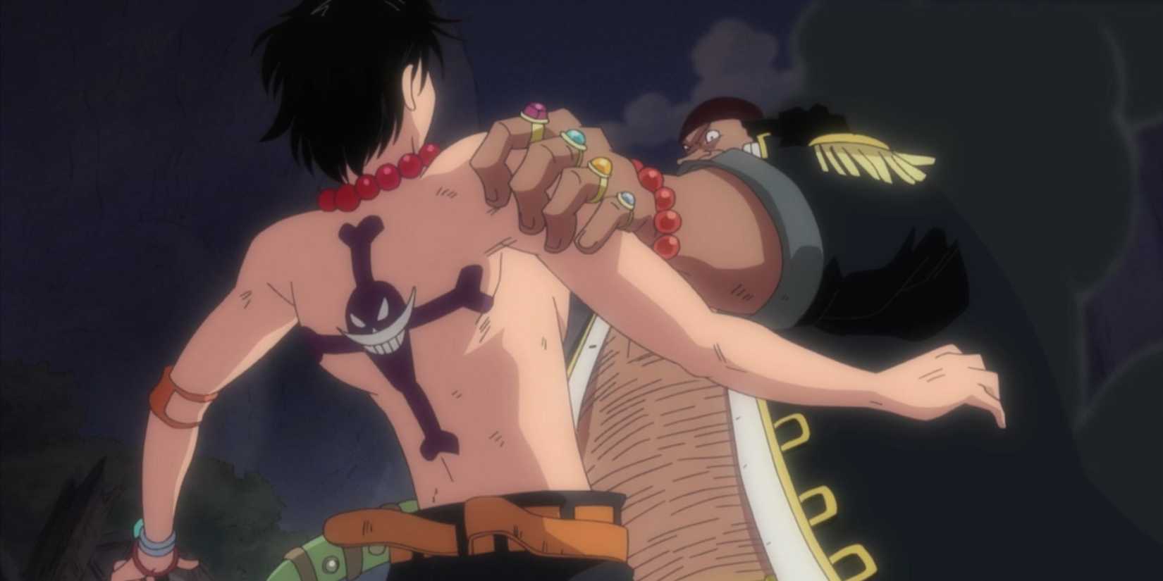 Blackbeard nullifies Ace's Devil Fruit power in One Piece