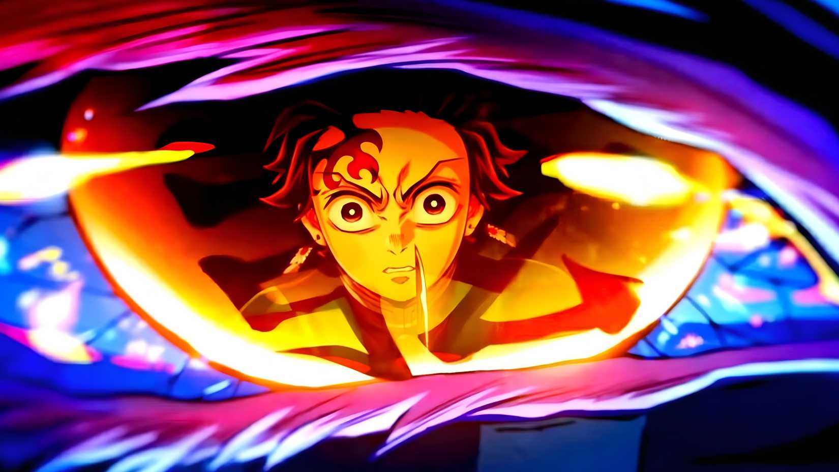 Tanjiro facing Akaza
