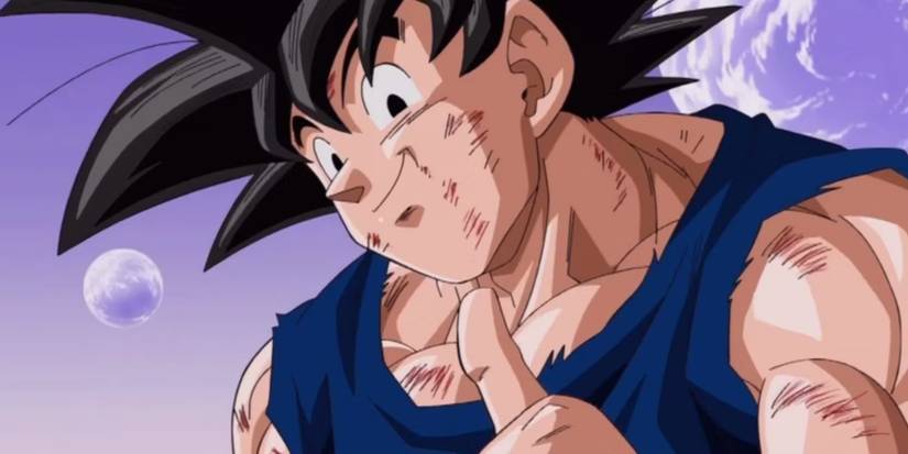 Goku from Dragon Ball giving a thumbs up