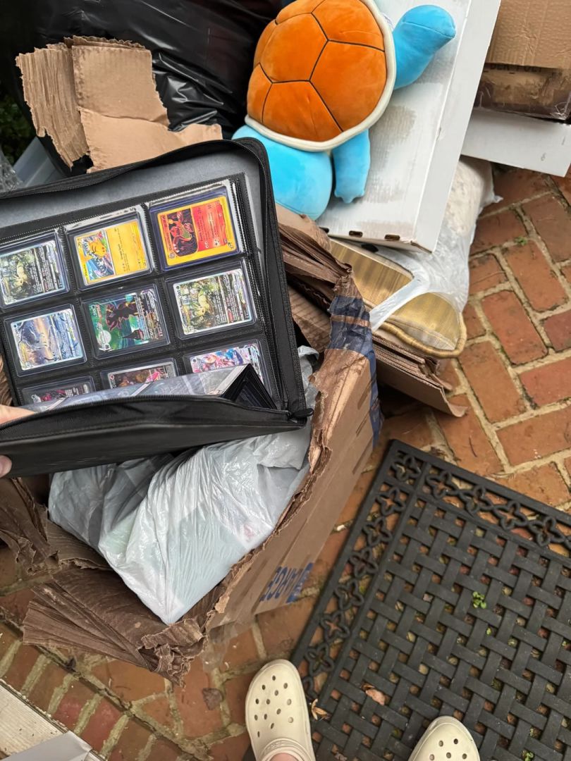Water-damaged sealed Pokémon TCG booster boxes