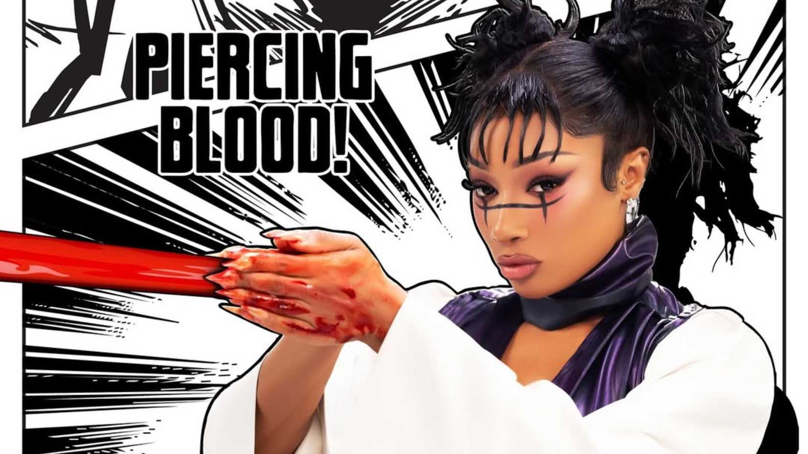Megan Thee Stallion as Choso in manga scenes