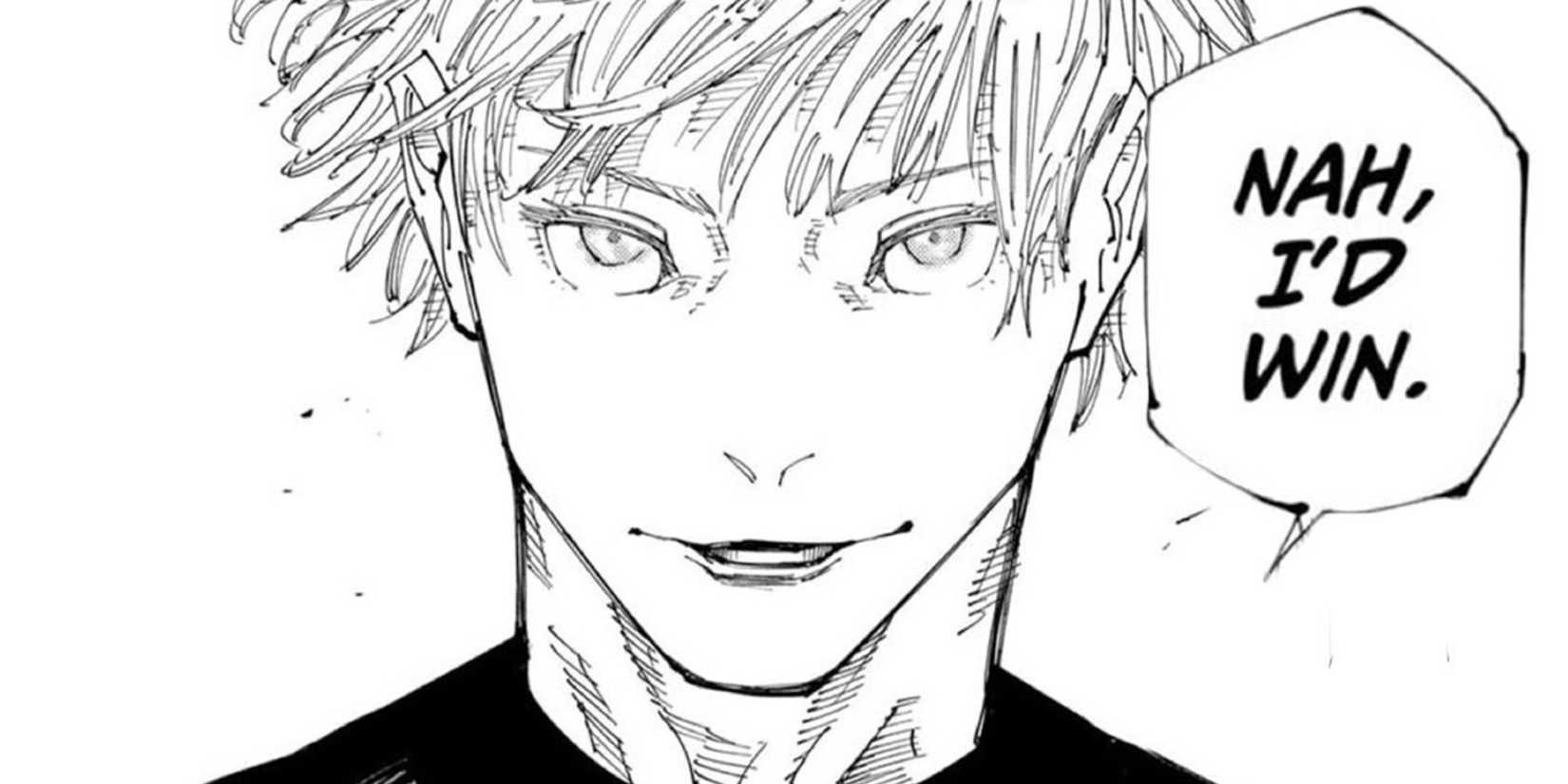 Gojo Satoru iconic line no I'd win