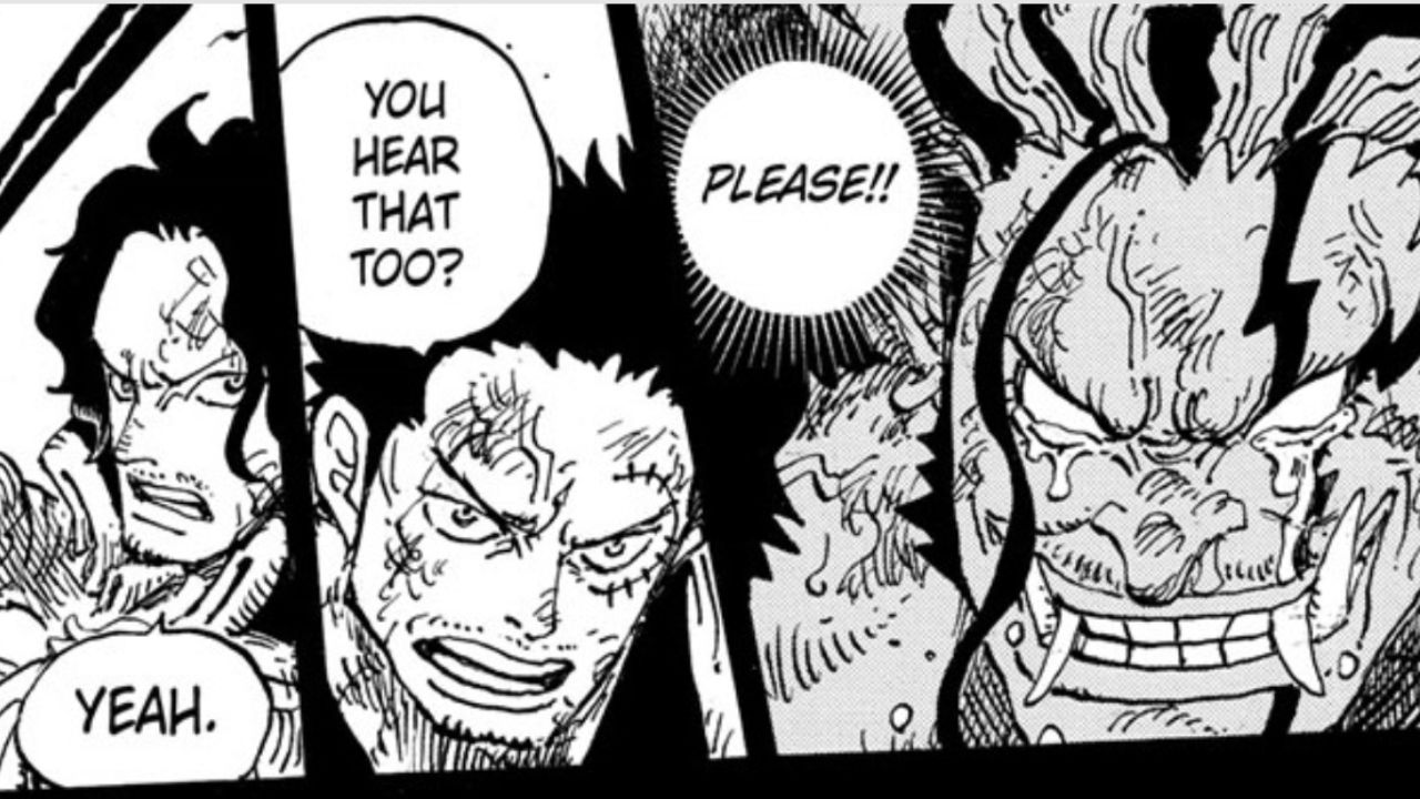 Roger and Garp teaming up against Rocks D. Xebec in One Piece chapter 1165
