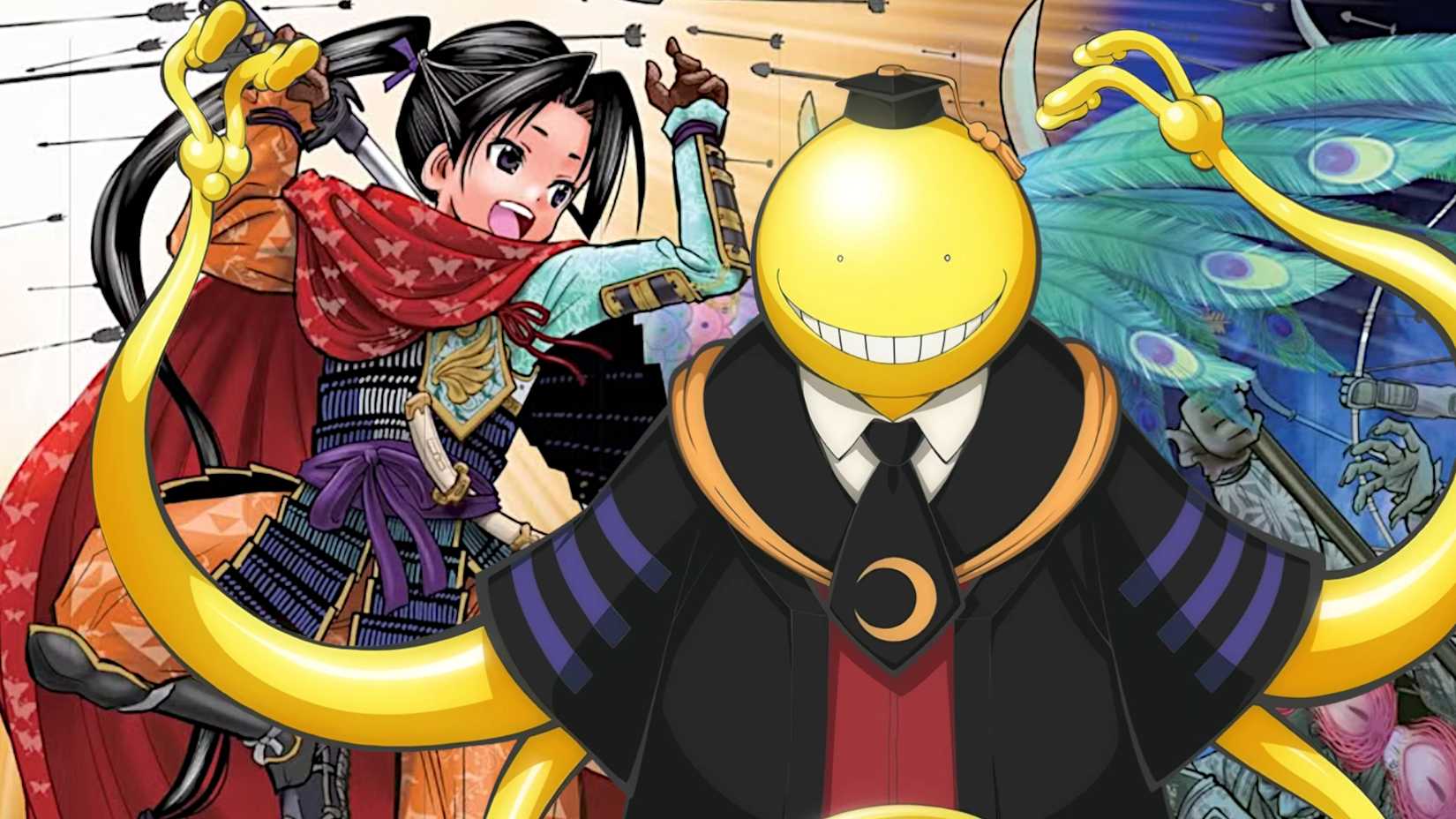 Yusei Matsui's works including The Elusive Samurai and Assassination Classroom