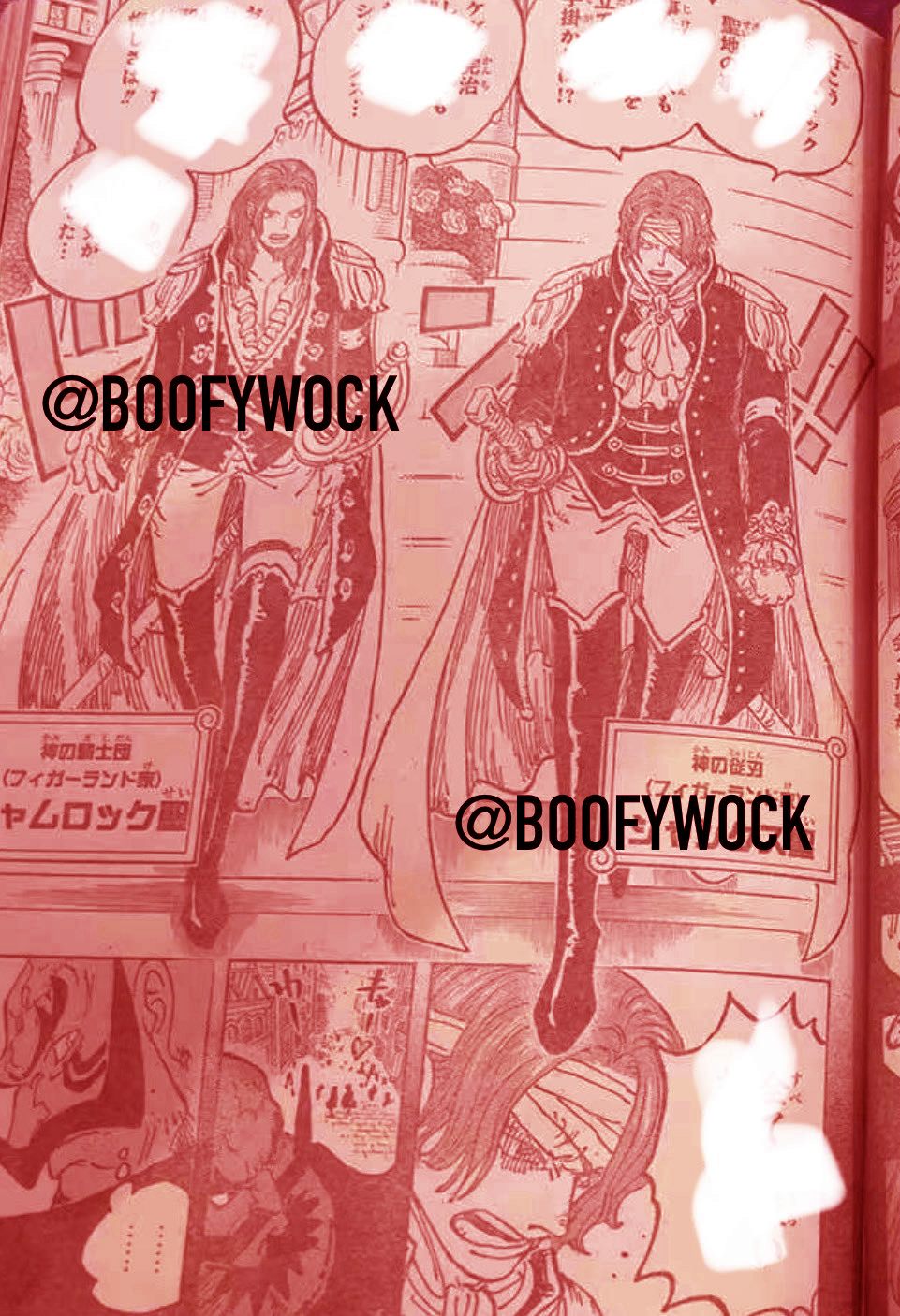 Shanks as a Divine Knight in One Piece