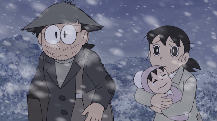 Nobita's future without Doraemon is depicted as extremely bleak.