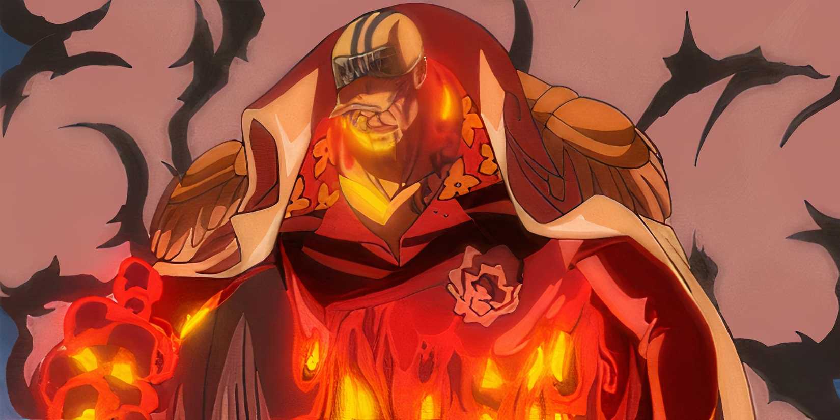 Fleet Admiral Sakazuki Akainu with magma powers