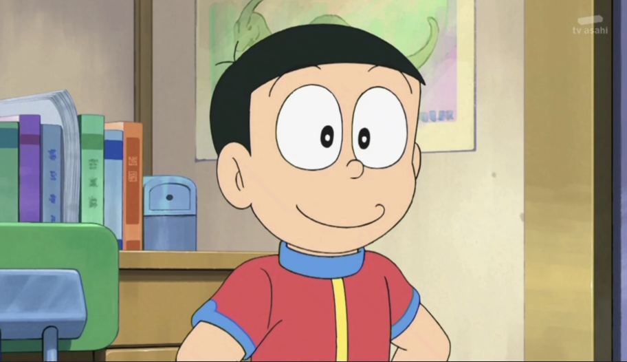 Nobisuke connects Nobita and Shizuka’s past, present, and future.