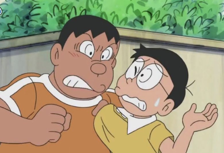 Why does Nobita keep playing with Chaien despite the bullying? (Image: TV Asahi)