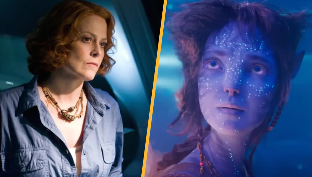 Sigourney Weaver as Kiri in Avatar: Fire and Ash