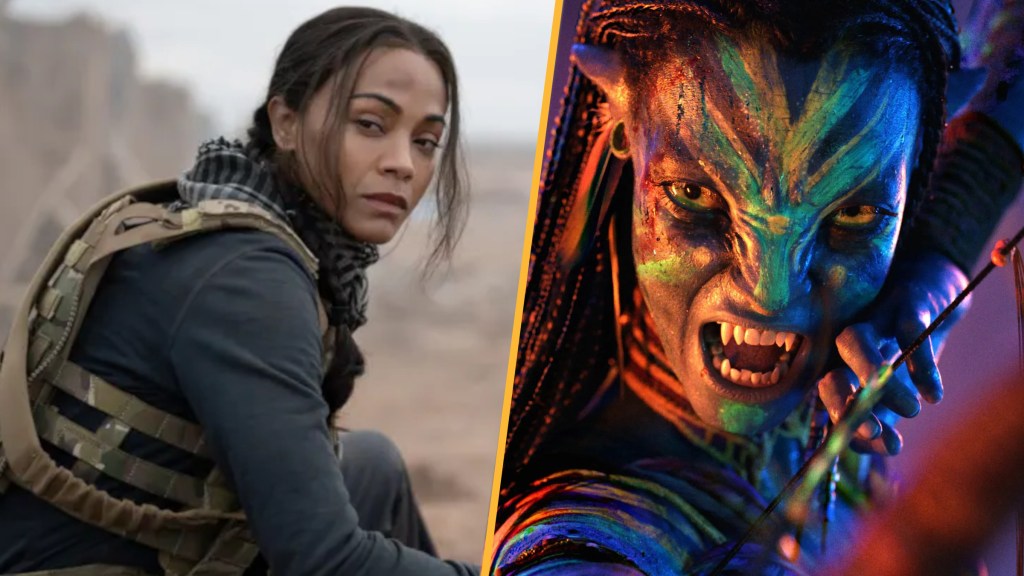 Zoe Saldana as Neytiri in Avatar: Fire and Ash