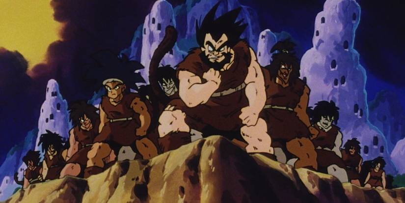 Saiyans overlooking a cliff in Dragon Ball Super