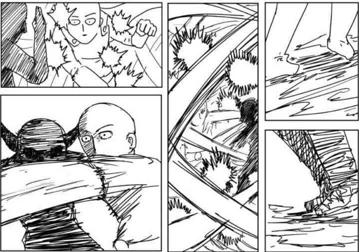 Garou and Saitama face off