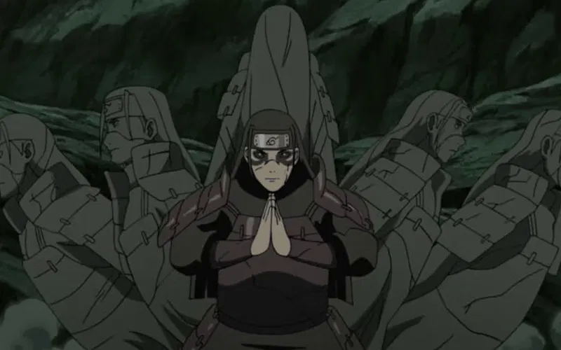 Hashirama using his Wood Clones to help the Shinobi Alliance