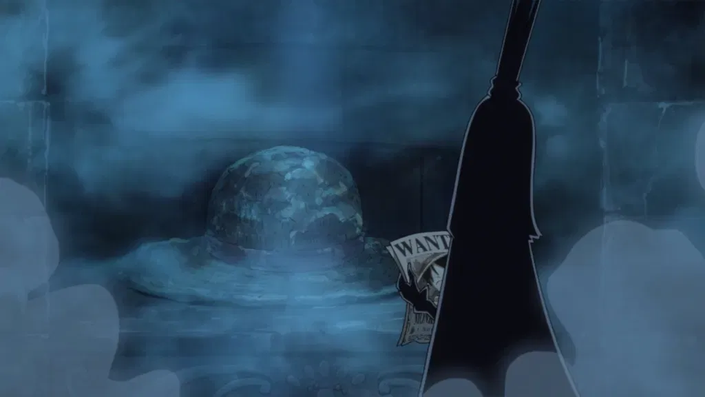 Imu holding a giant straw hat