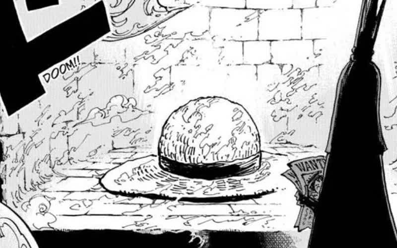 Joyboy wearing a wide-brimmed straw hat