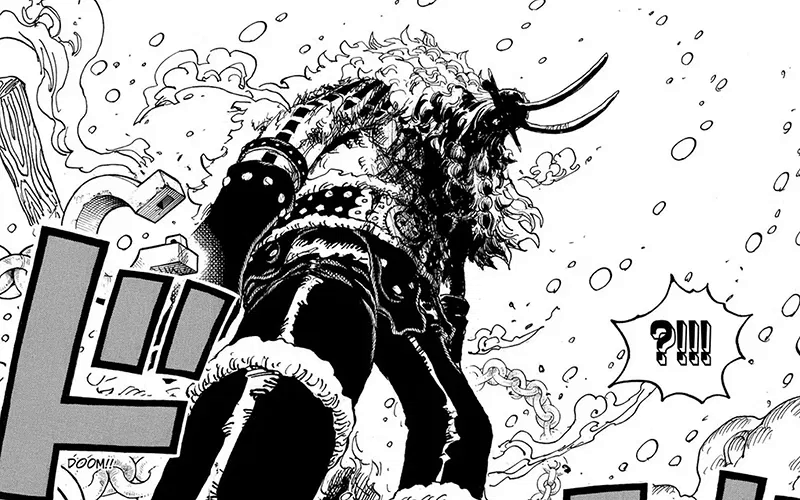 Loki stands up in One Piece