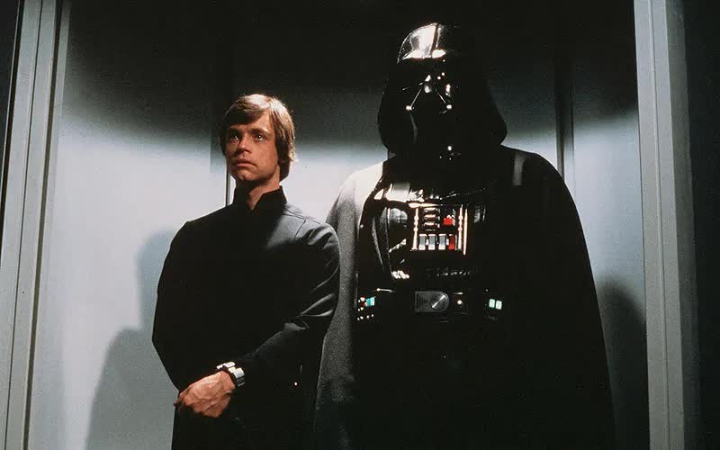 Luke Skywalker and Darth Vader