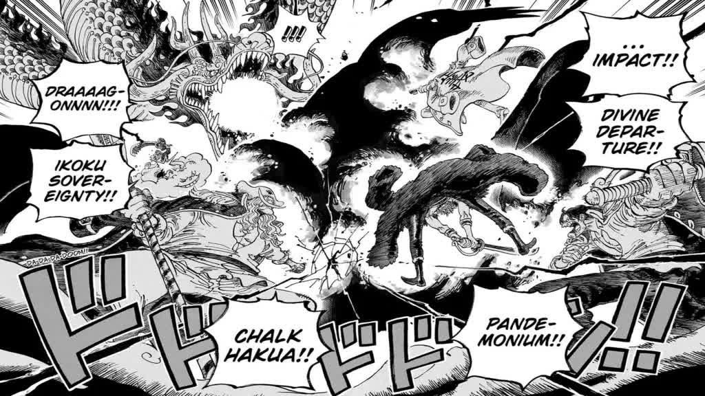 One Piece manga chapter 1163 fight