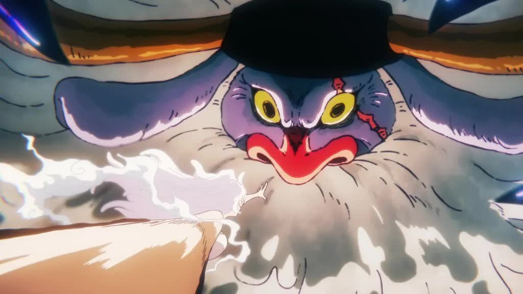 One Piece Luffy and crew vs Saturn battle