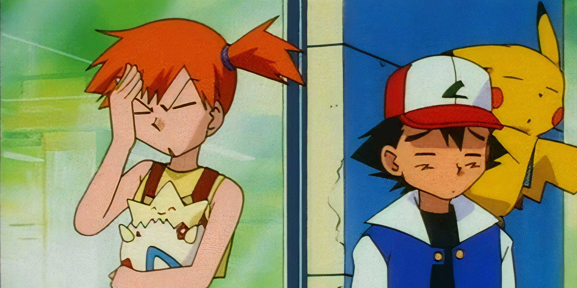 Ash and Misty facepalm
